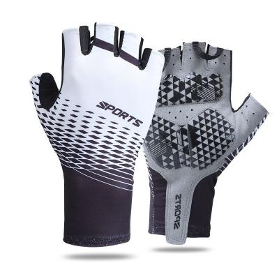 China Unisex Half Finger Road Bike Gloves Ice Silk Breathable Touch Screen Gloves Mountain Bike Cycling Gloves for sale