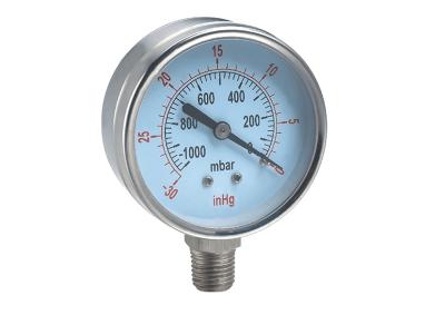 China Brass Movement Oxygen Concentrator Spare Parts Pressure Gauge Low Pressure for sale