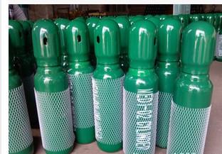 China Green / Blue 34CrMo4 High Purity Compressed Gas Cylinder 200BAR 5.2mm Thickness for sale