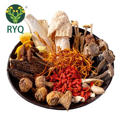 China RYQ 100% Wild Instant Dried Herbal Soup Selected Blended Dried Mushroom Free of Gluten Dairy and Soy for sale