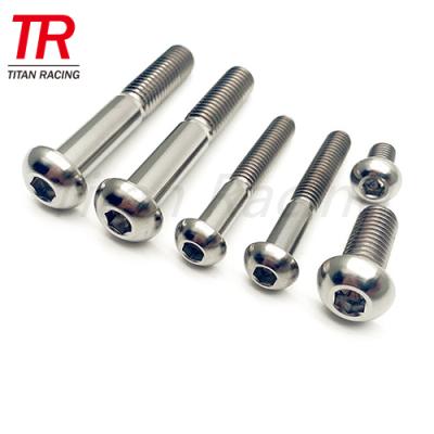 China Factory m10 automatic titanium gr5 button head auto bolt for racing parts for sale