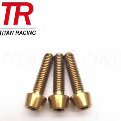 China Hot Selling DIN912 Automotive M5, M6, M10, M12 GR5 Titanium Taper Automotive Head Bolts Customized Color To Pack Parts for sale