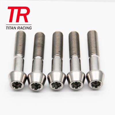 China High Strength Automotive M12 GR5 Titanium Alloy Taper Head Bolts For Racing Parts for sale