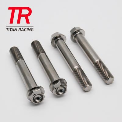 China M8 And M12 Automobile Titanium Hexagon Flange Bolts for sale