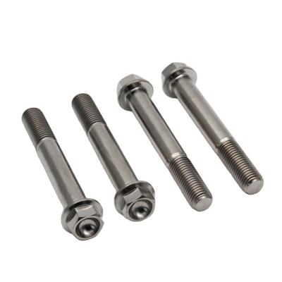 China Titanium Alloy Titanium M8x65mm Hex Flange Bolt for sale