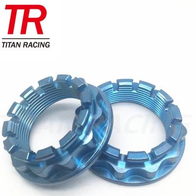 China Motorcycle Motorbike Ti Parts Workshop Titanium Full Rear Axle Nut for sale