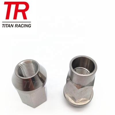 China Customized Automotive Automotive Industry Rainbow Wheel Gr5 M12 M14 Titanium Open Nuts for sale