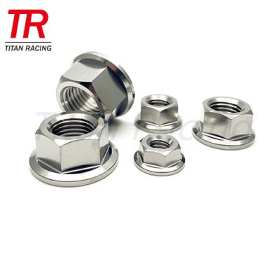 China DIN 6923 Automotive Hexagon Flange Nut Hex Flange Titanium Titanium Flange Nut for sale