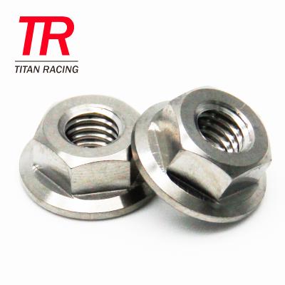 China Automotive Industry M10 X 1.25 Titanium Hex Flange Nut for sale