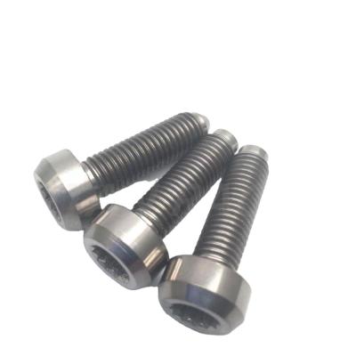 China Motorcycle Factory Price Fasteners M7*32 High Tensile Titanium 12 Point Flange Head Split Rim Bolt WHEEL SCREW Motorcycle for sale