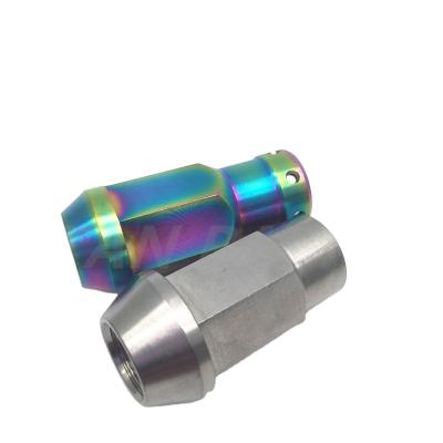 China High strength titanium parts Gr5 factory price car weel nut customization colorful hook nut fastener for motorcycle bike for sale