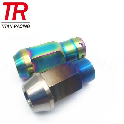 China Titanium auto car lug bolt m14 X 1.5 titanium wheel bolts and nuts for Porsche, Mercedes, BMW for sale