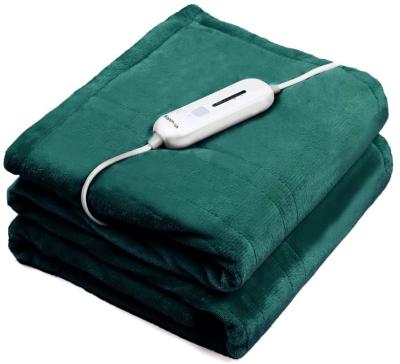 China Heated Machine Quick Washable Warm Fleece Anti-Pull Heating Blanket Electric Throw Blanket for sale