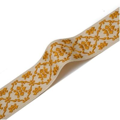 China Hot Sale Luxury Water Soluble Home Textile Fabric Tape Embroidery Trim for sale