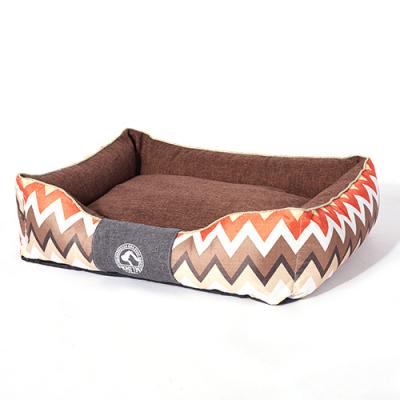 China Import and export quality polyester fiber dog bed pet bed luxury stocked pet bed for sale