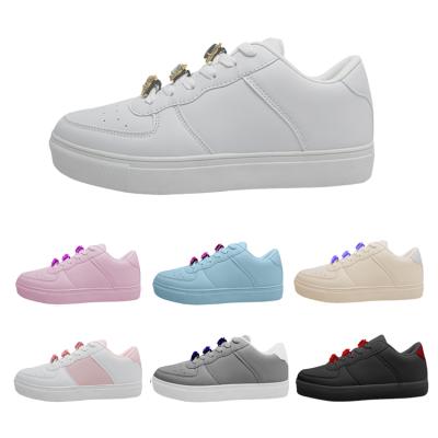 China BT008 White Platform Flat Soled Shoes Casual Shoes Sport  TPR 35-41 Mesh à venda