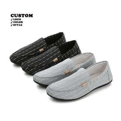 China Men Flat Soled Shoes In Autumn And Winter Casual Lazy Canvas Shoes for sale