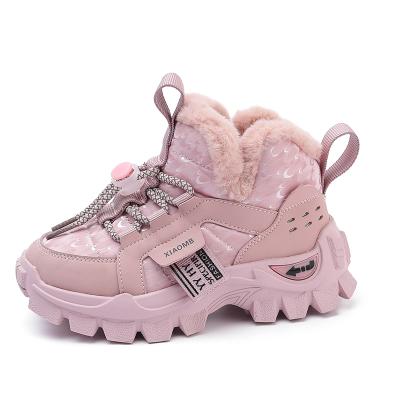 China girl sneakers shoes boot children winter kids snow boots sneakers 2021shiinotic plush shoes for kids for sale