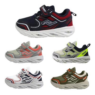 China Children 24805 Casual Sport Shoes Kids Led Light Casual Shoes EVA Walking Cotton Fabric Mesh for sale