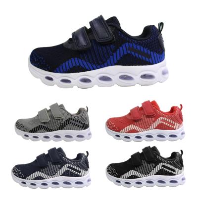 China Pattern Baby Children Casual Sport Shoes Cute Kids LED Light Shoes Without Shoelace for sale