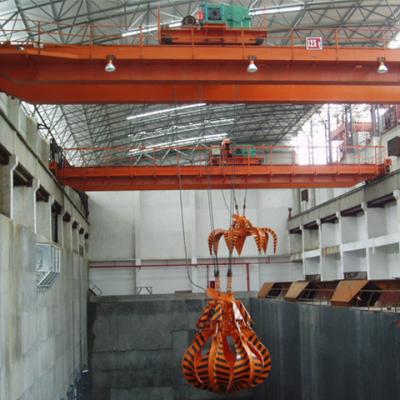 China Heavy Duty Bulk Material Handling Garbage Grab Crane For Steel Factory CE for sale