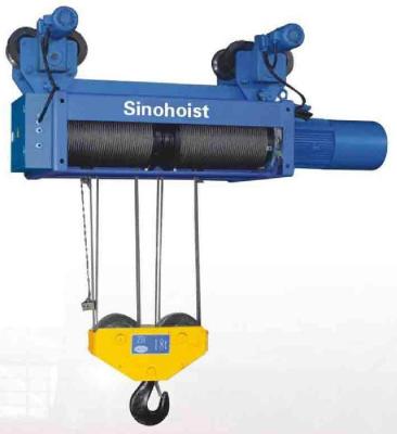 China Euro Model Insulated Hoist With Frequency Inverter 30 Ton , Monorail Trolley Hoist for sale