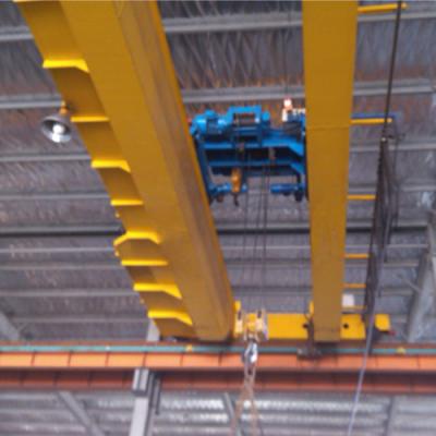 China Euro Model Overhead Double Girder Crane With Electric Wire Rope Hoist For Workshop for sale