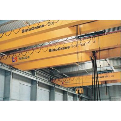 China Medium Duty Double Girder Crane With Winch Trolley ,  Overhead Bridge Crane for sale