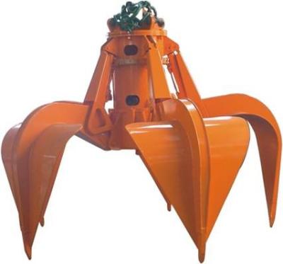 China Standard Crane Spare Parts Hydraulic Orange Peel Grab Bucket For Garbage Burning Processing for sale