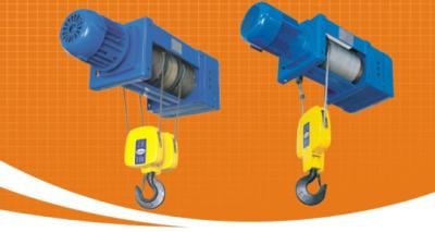 China 350 Kg Foot Mounted Hoist For Loading Goods Indoor , 30M Electric Wire Rope for sale