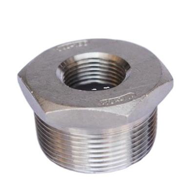 China stainless steel hexagon bushing SS304/SS316 1/8