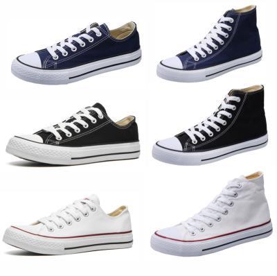 China Spring and autumn new couples active classic men's canvas shoes sports and Korean vulcanized shoes basic high-top student board women's shoes for sale