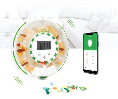 China Chronic Illness Medicine Reminder 30 Compartment Smart Pill Box With Alarm Timer for sale