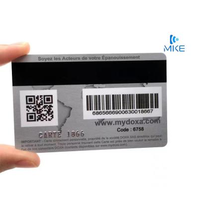 China Customized waterproof/waterproof barcode qrcode pvc card punch pvc plastic cards for sale