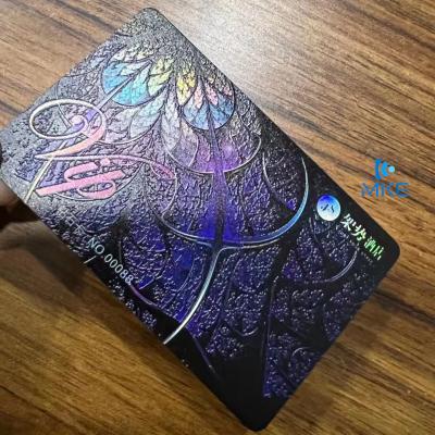 China Waterproof/Waterproof Deluxe Laser PVC Plastic Cards for sale