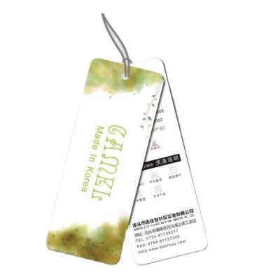 China Recyclable Custom Luggage Garment Tags For Clothing for sale