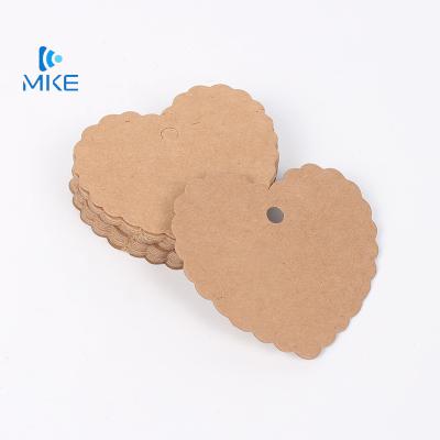 China Recyclable Kraft Heart Craft Shaped Luggage Tag for sale