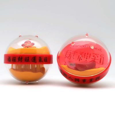 China 3 Inch Sand Globe New Year Gift Chinese Lunar Chinese New Year Gift Fengshui Money Maker Pray Make Wealthy for sale