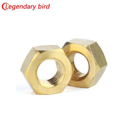 China High Quality Brass Yellow Copper Hex Nut /Hexagon Nut DIN934 for sale