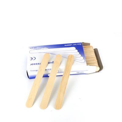 China Birchwood medical use disposable adult wooden spatula for sale