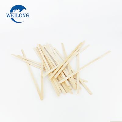 China Sustainable Wooden Stirrers Disposable Individually Wrapped Coffee Stir Stick for sale