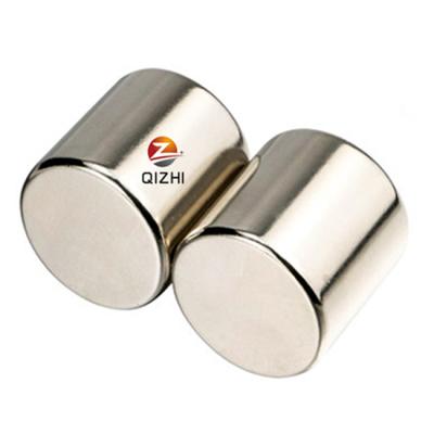 China Nickel coating ndfeb rod magnet N35 permanent strong industrial magnetic materials for sale