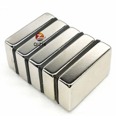 China N52 Industrial Strong Permanent Rectangular Neodymium Block Custom Generator Magnet for sale