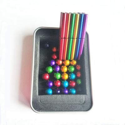 China Hot Sale Cheap Magnet Rods Sticks Balls Magnetic Toys Eco-friendly Neodymium Material for sale