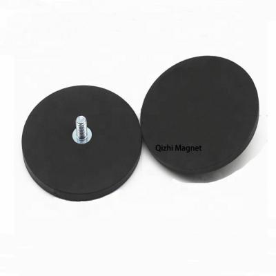 China Industrial Magnetic D88 Holder Neodymium Pot Magnets With Rubber Coating Magnet for sale