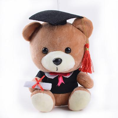 China Graduation Customized Brown Graduation Teddy Bear With And Dress Up Gift For Graduates for sale