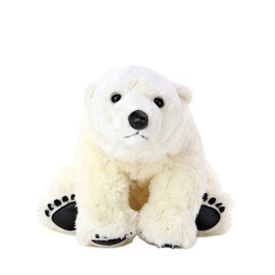 China White Plush Stuffed Polar Bear Teddy Bear Toy for sale