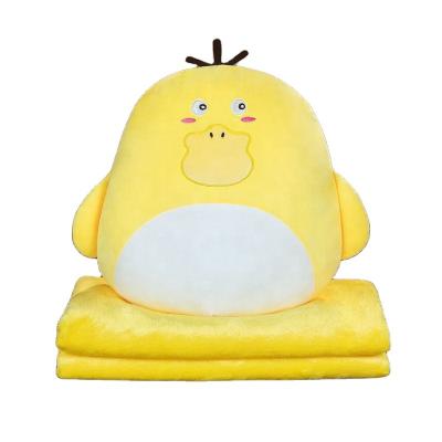 China Eco-friendly Material Three-in-One Duck Stuffed Cotton Tile Covering Pillow Air Conditioning Tiger for sale