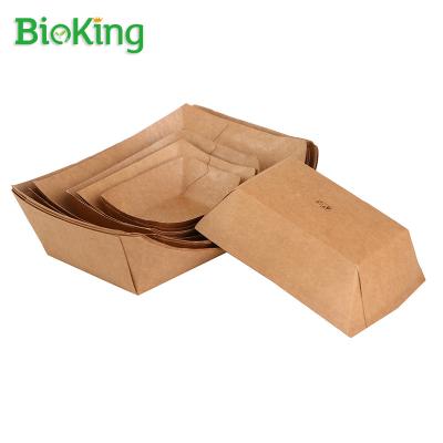 China Oil-resistant; Hot Selling Food Grade Wrapping Paper Environmentally Friendly Disposable Disposable Food Tray Water Resistant for sale