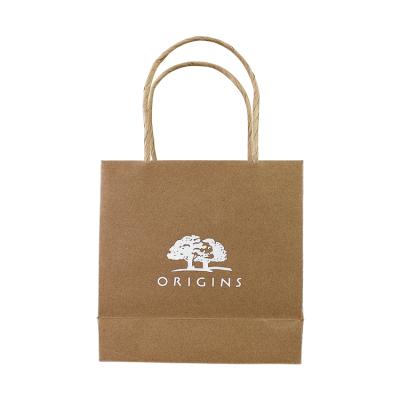 China Recycled Materials Factory Wholesale Recycled Custom Kraft Paper Packaging Bag Brown for sale